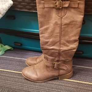 Light Brown Long Boots